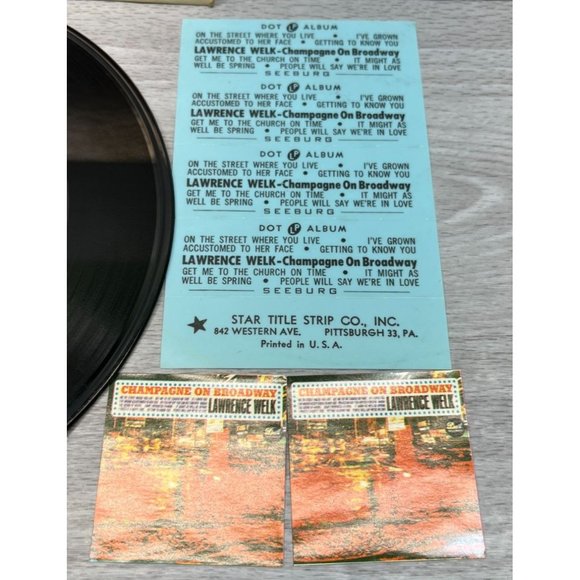 Lawrence Welk Champagne on Broadway Compact 33 Jukebox 7" Record Dot DLP-688 - Picture 5 of 6